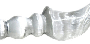 6" Selenite Crescent athame