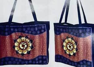 15.7" x 17.7" Om Lotus tote  bag
