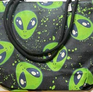 14" x 16" Alien jute tote bag