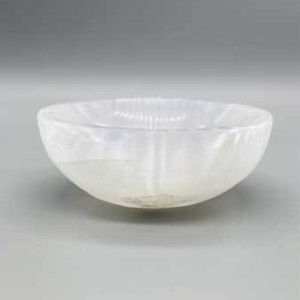 4" Selenite Oval bowl