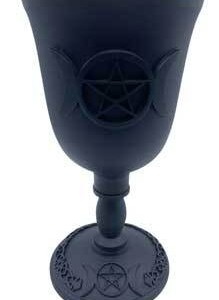 7 5/8" Triple Moon & Pentagram chalice