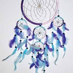 8 1/2" 5 Rings multi  dream catcher