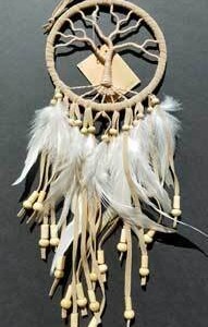 4 1/2" Tree of Life tan dream catcher