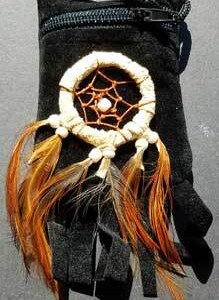 Black bag dream catcher