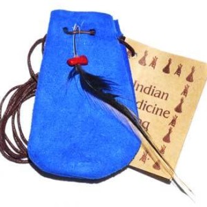 3" Medicine Dream bag Blue