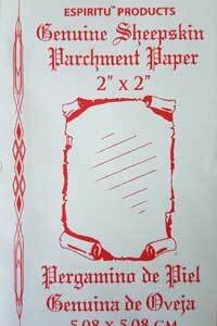 2" x 2" Sheep Skin parchment paper
