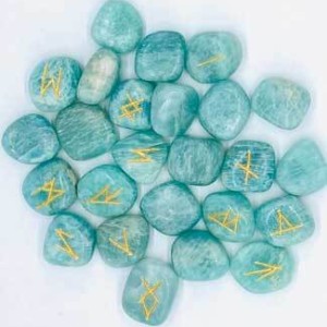 Amazonite rune set