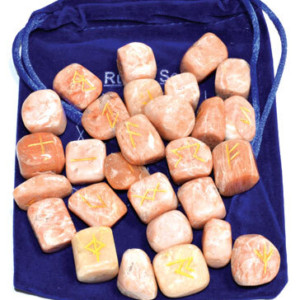 Peach Moonstone rune set