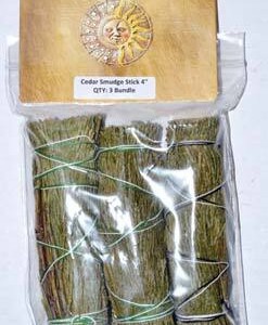 Cedar smudge stick 3-Pack 4"