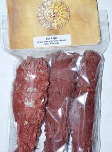White Sage Dragon's Blood Sage smudge stick 3-pack 4"