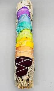 9" Chakra Sage smudge stick