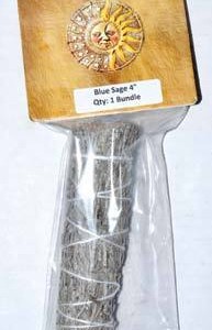 Blue Sage smudge stick 4"