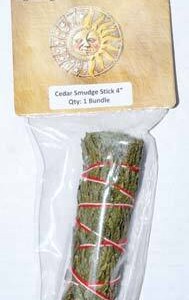 Cedar smudge stick 3-4"