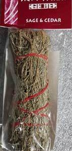 Sage & Cedar smudge stick 7"