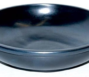 Black Stone Scrying Bowl 6"