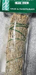 Sage & Sweetgrass smudge stick 7"