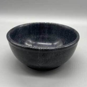 4" Black Marble scrying bowl