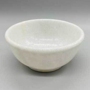 4" White Marble scrying bowl