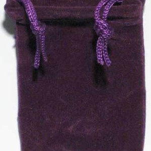 Purple Velveteen Bag