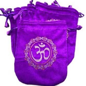 (set of 10) 6"x 8" Purple velveteen bag