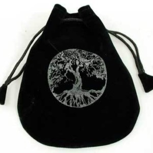 Tree of Life Velveteen Bag