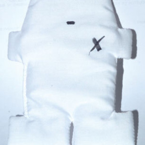 White Voodoo Doll  5"