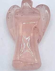 1" Rose Quartz angel