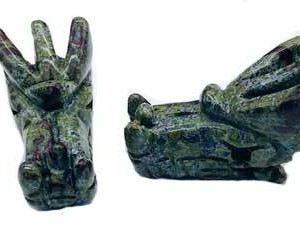 (set of 2) 1 3/4" Dragon's Head Jasper, Dragon Blood