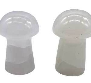 (set of 2) 1 3/4" Mushroom Calcite, Pink