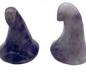 (set of 2) 1 3/4" Witch's Hat Amethyst
