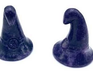 (set of 2) 1 3/4" Witch's Hat Lepidolite