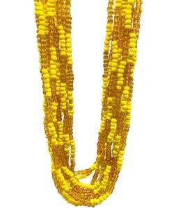 (set of 12) Oshun santeria necklace