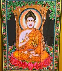 30" x 40" Buddha tapestry